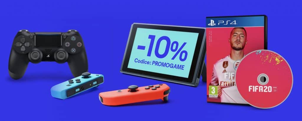 Codice sconto eBay PROGAME 10% di sconto su videogiochi e console